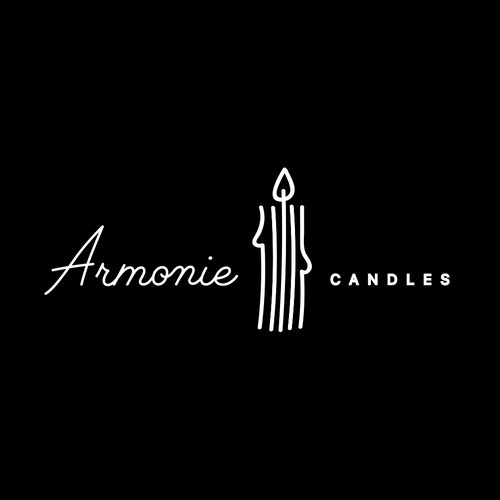 Logo concept for Armonie Candles, AUS
