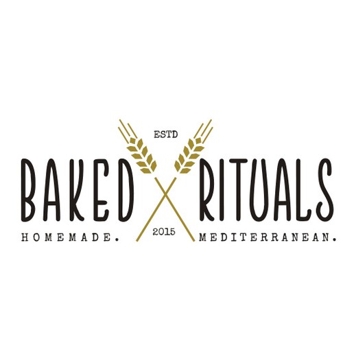 Logo for a start up wholesale food business ''Baked Rituals''