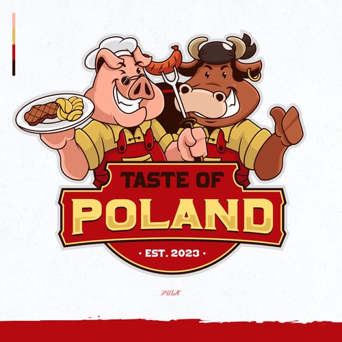Food-truck Logo and Mascot design for Taste of Poland.