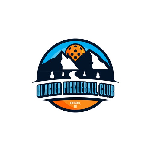 Glacier Pickleball Club Logo Design