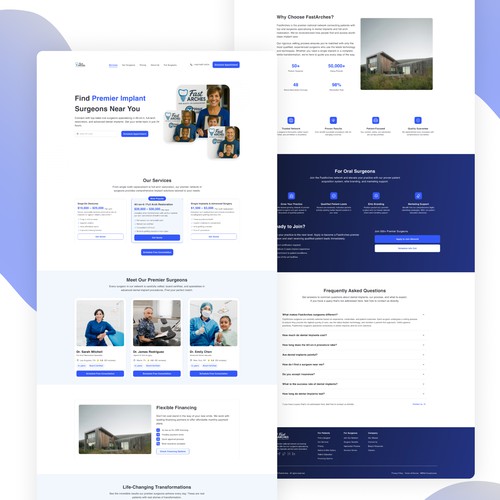 Dental Clinic Healthcare Web Design