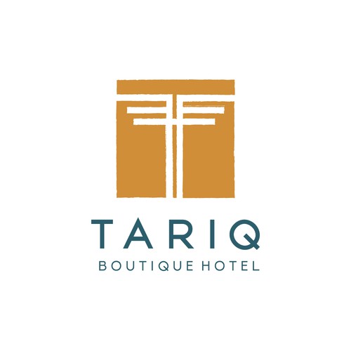 Inca inspired logo for a boutique hotel. Contemporary elegance meets rustic charm 