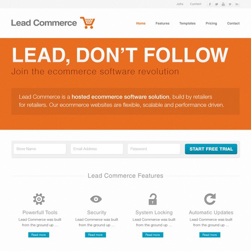 New website design wanted for Lead Commerce