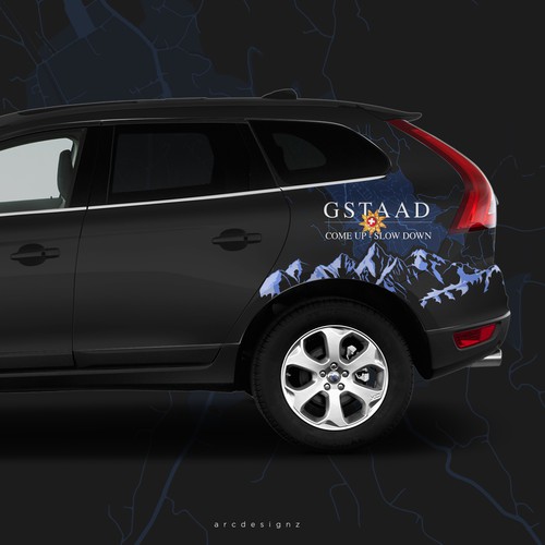 VOLVO XC 90 wrap for gstaad