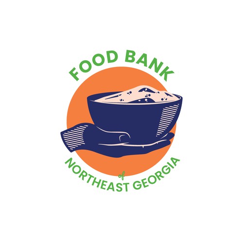Logo concept for Food Bank of Northeast Georgia