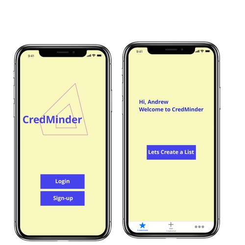 Credminder: the credentials app