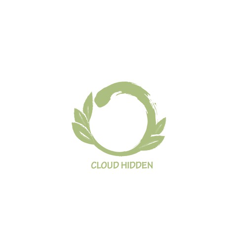 Faded caligraphic logo for cloud hidden