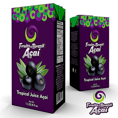 Create an exciting label design for Açaí Beverage!