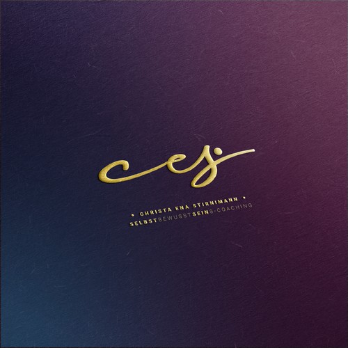 Script style logo for self confidence coach