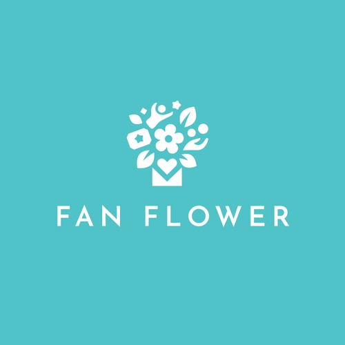 Fan Flower Logo