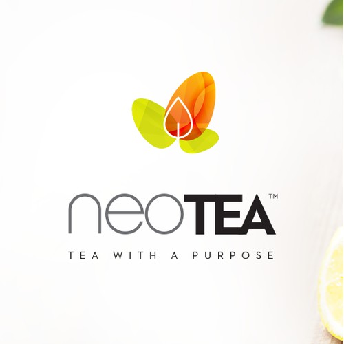 Create a cool modern brand design for new beverage company neoTEA