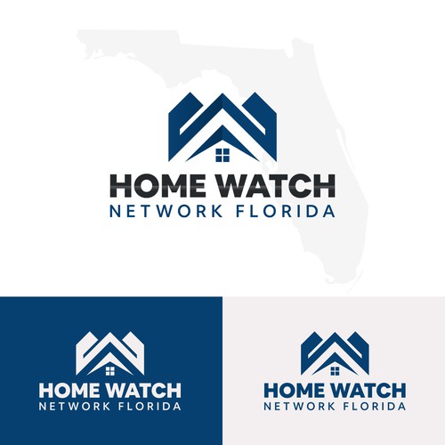 Logo design for HOME WATCH Network Florida.