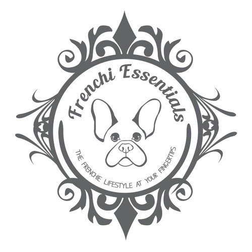 Logo for a luxury product line for Frenchie Bulldogs