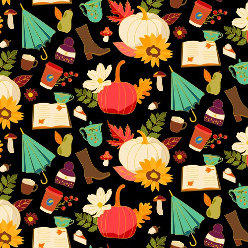 Autumn Luxury vibrant pattern design