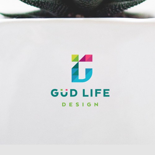 Vibrant logo design for Güd Life Design