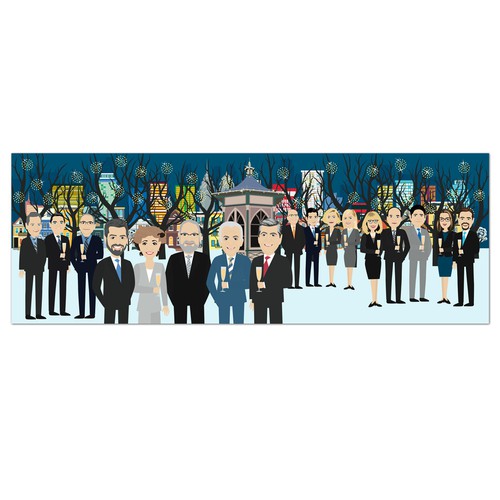 Law Firm Holiday Card Design