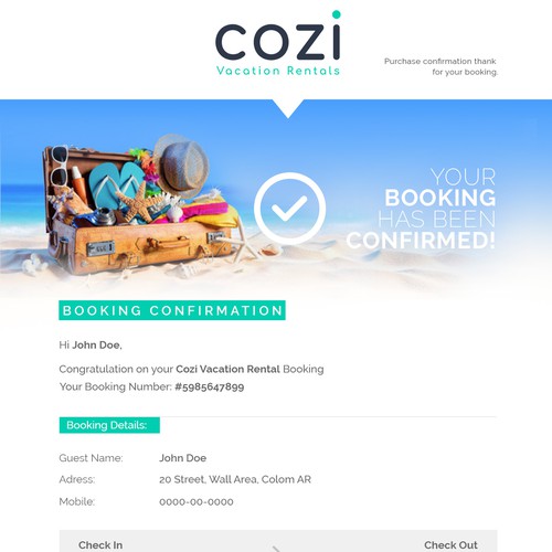 Cozi Email Template