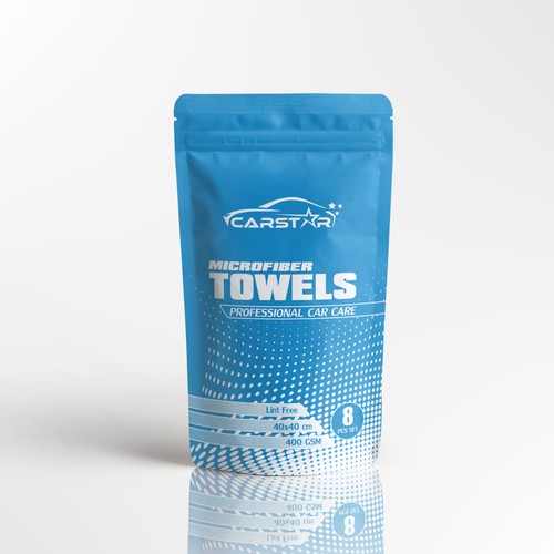 Microfiber towels pouch design