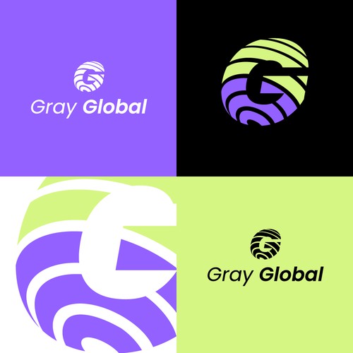 Global Gray Logo Design