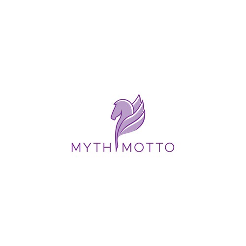Creative logo for mythological merchandise brand