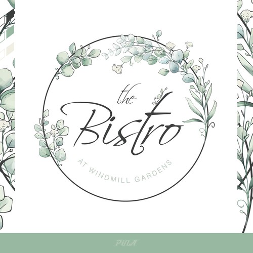 Watercolor-painting for a contemporary restaurant "The Bistro"