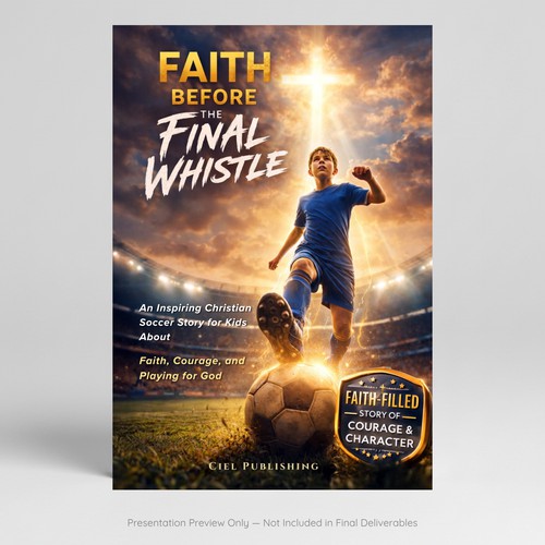 Cinematic Christian Sports Book Cover Concept