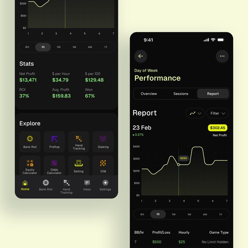 App for Tracking for Poker Performance