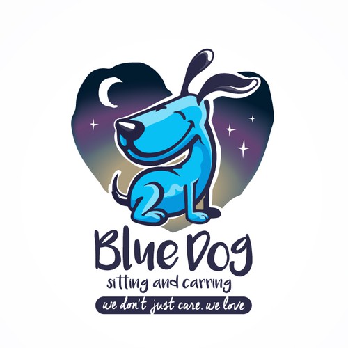 Blue Dog Sitting & Caring Logo