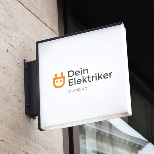 A minimal and friendly logo for DeinElektriker