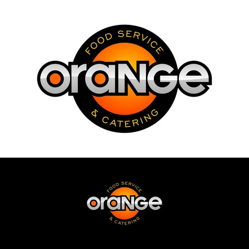 Create the next logo for Orange Food Production & Catering