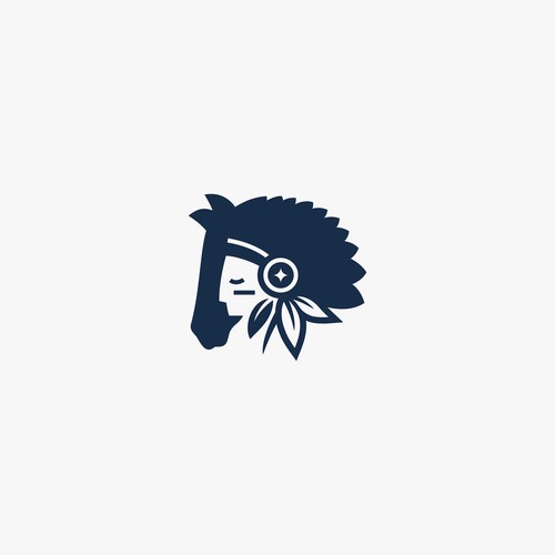 Horse Man Apache Logo