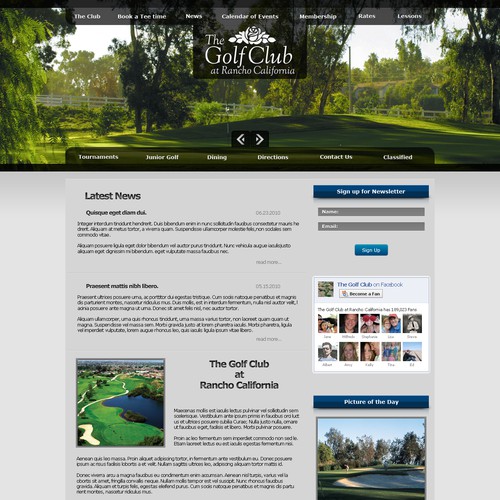 Golf Course web site needs a make over badly!!!