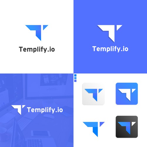 modern logo concept for social media startup