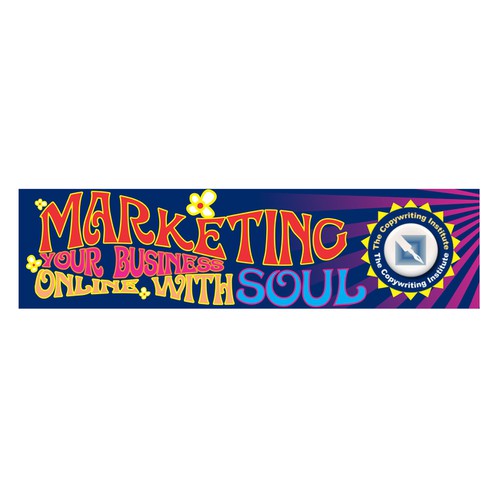 Create a 60's theme website banner for marketing workshop