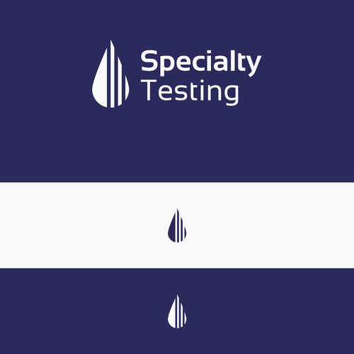 Clean logo for scientific testing company