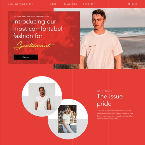 Fashion Web Landing page