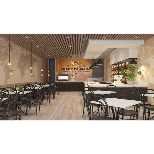 Cafe & Bakery Interior Design 