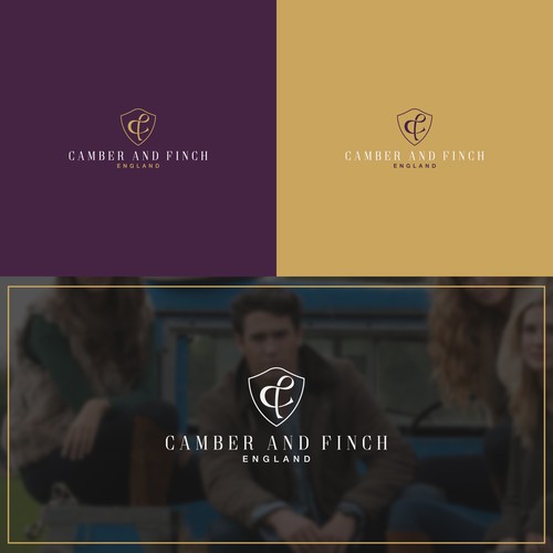 C and F luxury monogram logo