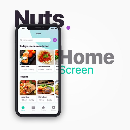 Nuts Home Screen