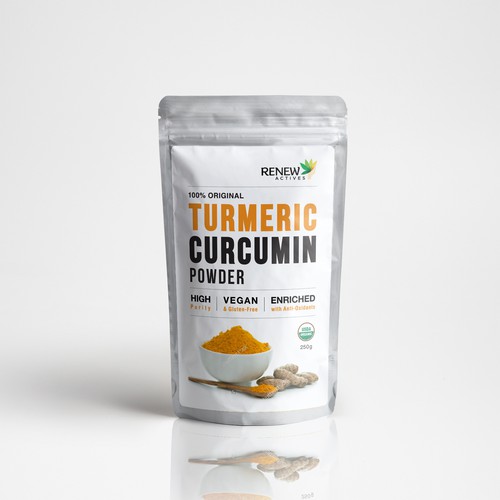 Packaging label for Superfood Turmeric Curcumin