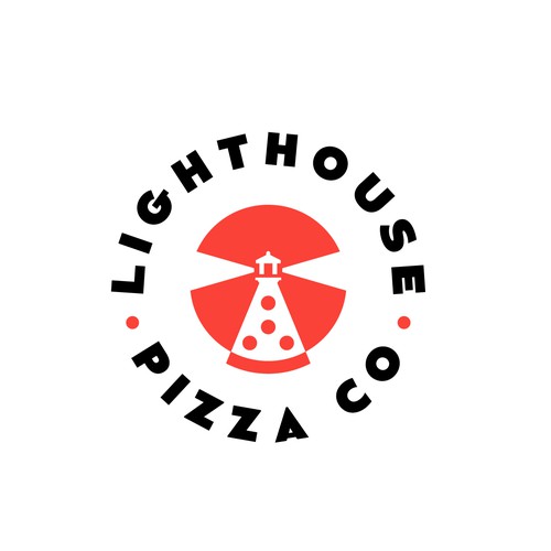 Simple Smart Logo Concept For Lighthouse Pizza