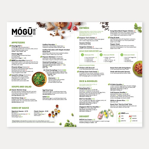 MOGU menu