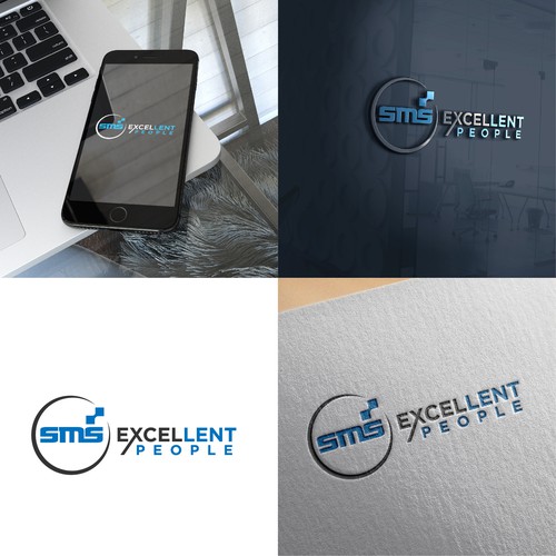 logo concept sms excellent people