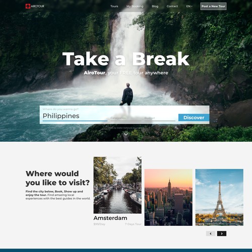 Website Design for Travel Agency
