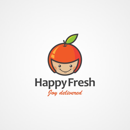 Logo with fruit helmet mascot