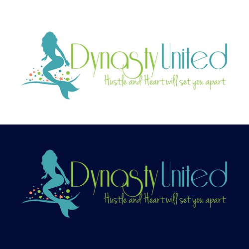 Fitness Entrepreneur Team logo design with ocean themes.
