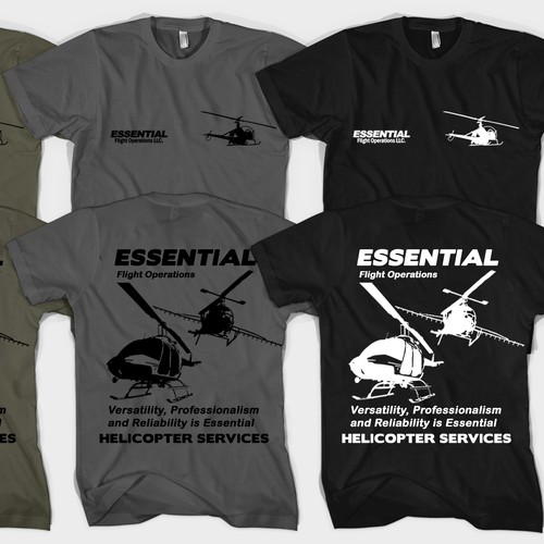 Small Helicopter Company wants a cool/professional T-Shirt