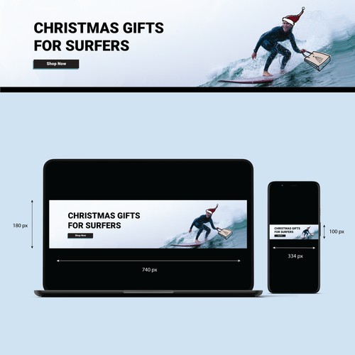 Christmas ad. Simple, modern and cheerful