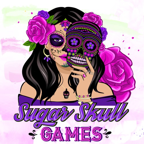 Woman logo design for Calavera Games