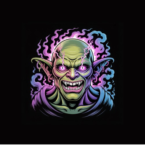 Goblin Head Illustration